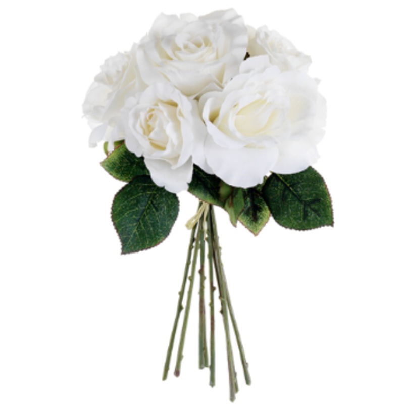 FBQ100-WH (24121) – Rose Bouquet 11 White
