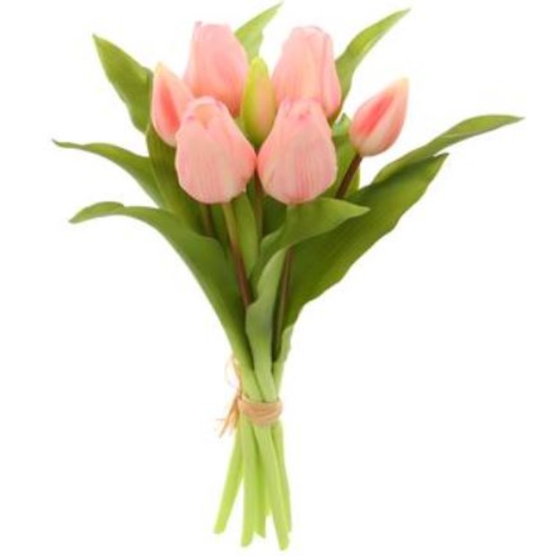 FBQ165-PK (29173) – Tulip Bouquet Pink 11.75