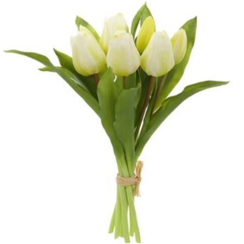FBQ165-WH (29171) – Tulip Bouquet White 11.75