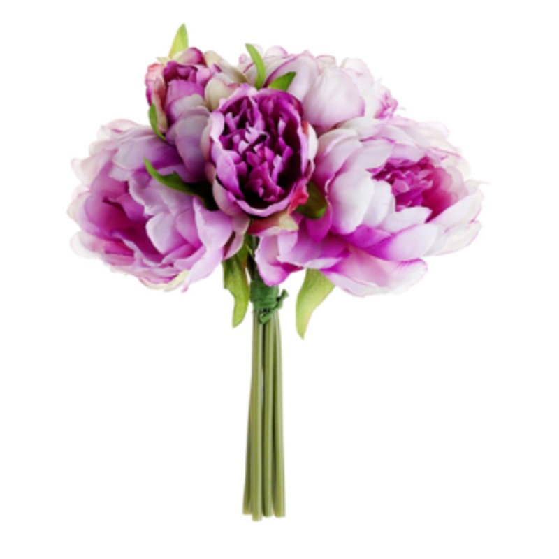 FBQ315-VI (27083) – Peony Bouquet X5 9.5 Violet