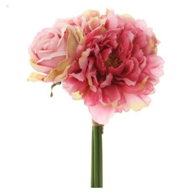 FBQ553-PK (31454) – Rose/Hydrange/Peony Bouquet Pink