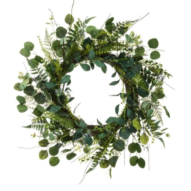 87507 (28242) – Eucalyptus/Fern Wreath 24