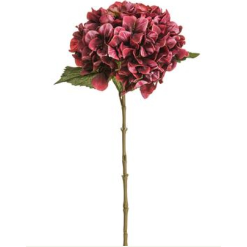 FSH021-BU DISC (27958) – Hydrangea Spray Burgundy 25