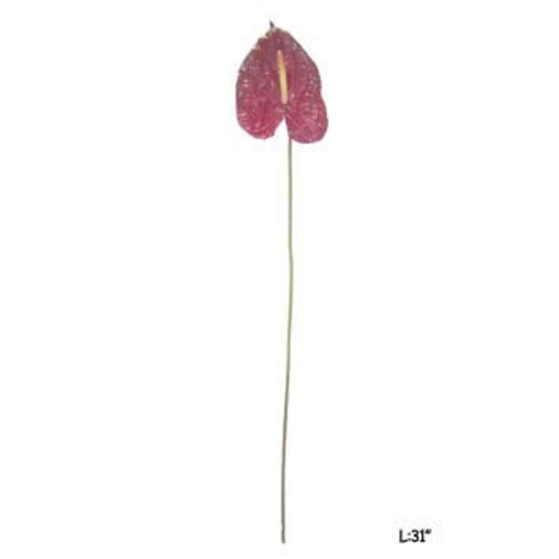 GE81319B.RD (24972) – Anthurium Medium X1 Stem 31 Red REG $7.95