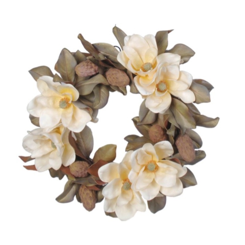 GW94054N.BIAS (26236) – Magnolia Flower/Leaf Wreath 24