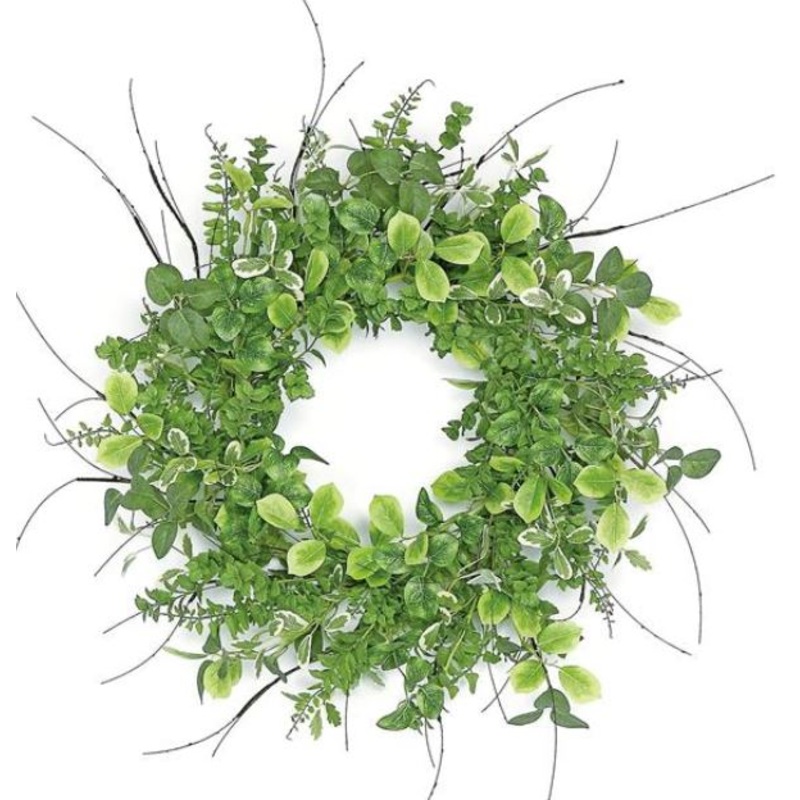 PM2919 DISC (29038) – Mixed Foliage & Fern Wreath 24