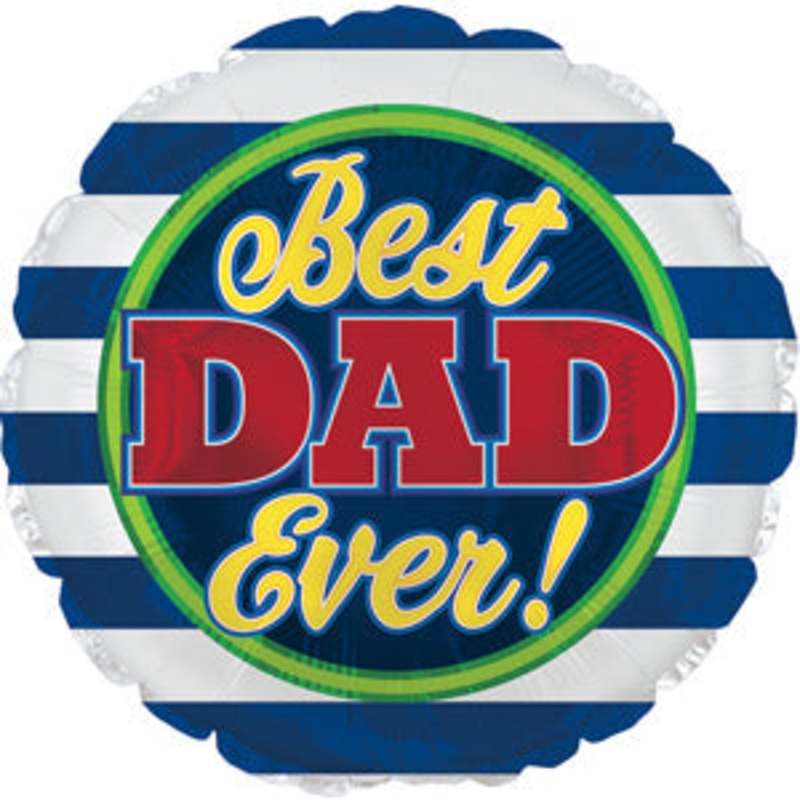 114440 (29594) – Mylar Best Dad Stripes 17