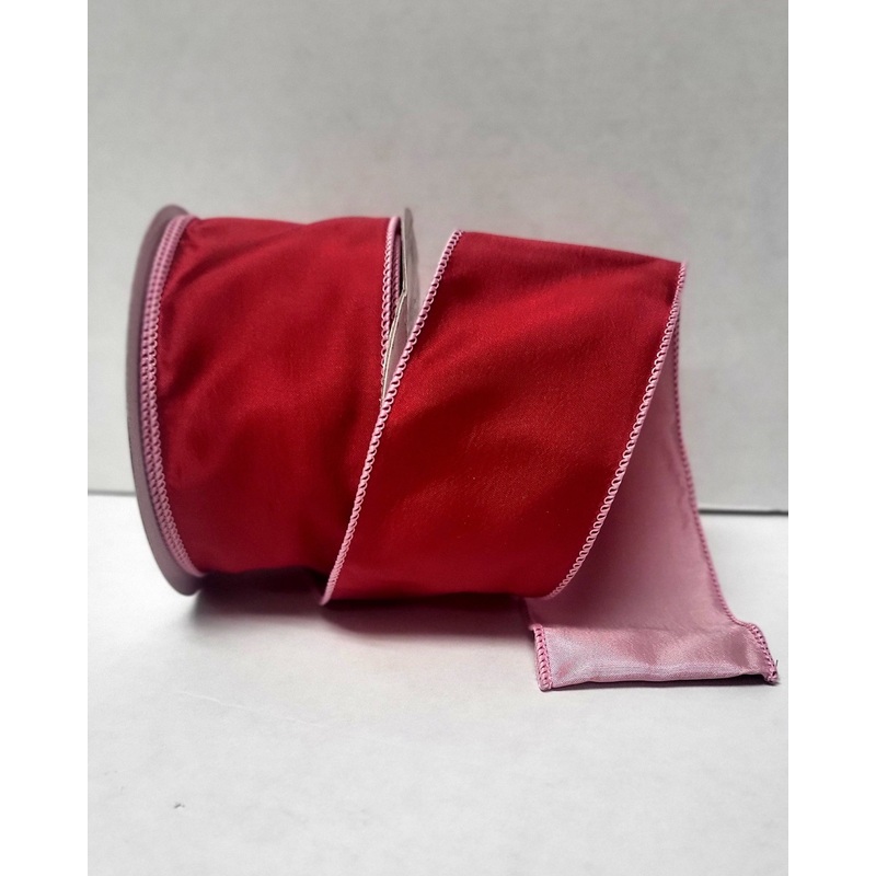 436323 (11052) – Wired Talise #40 – 2.5 x 10yd – Red/Pink