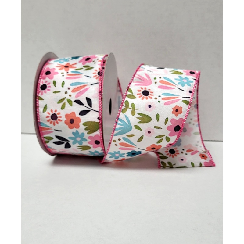 444885 (11054) – Wired Joelle White/Pink  #40 x 10Yds