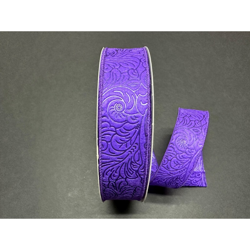 984209-11C (11073) – Flower Embossed Breeze #9 – 1.5 x 50yd – Purple