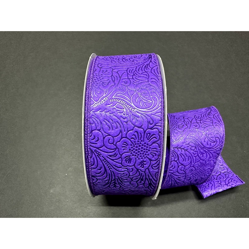 984240-11C (11077) – Flower Embossed Breeze #40 – 2.5 x 50yd – Purple