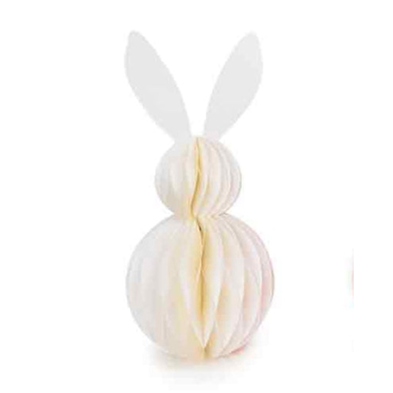 OE04005A5+ (00108) – Paper Easter Rabbit 5.9X11.8 White