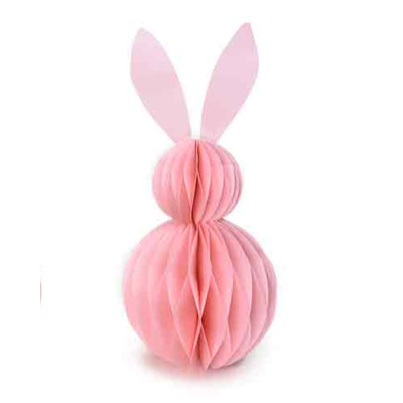 OE04005A5++ (00109) – Paper Easter Rabbit 5.9X11.8 Pink