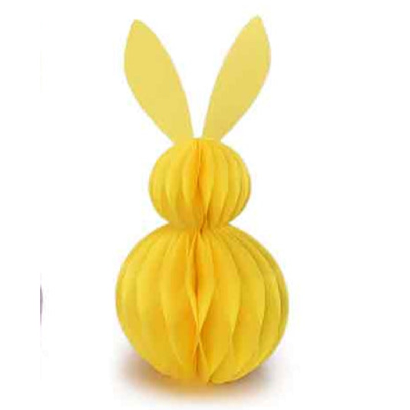 OE04005A5+++++ (00112) – Paper Easter Rabbit 5.9X11.8 Yellow