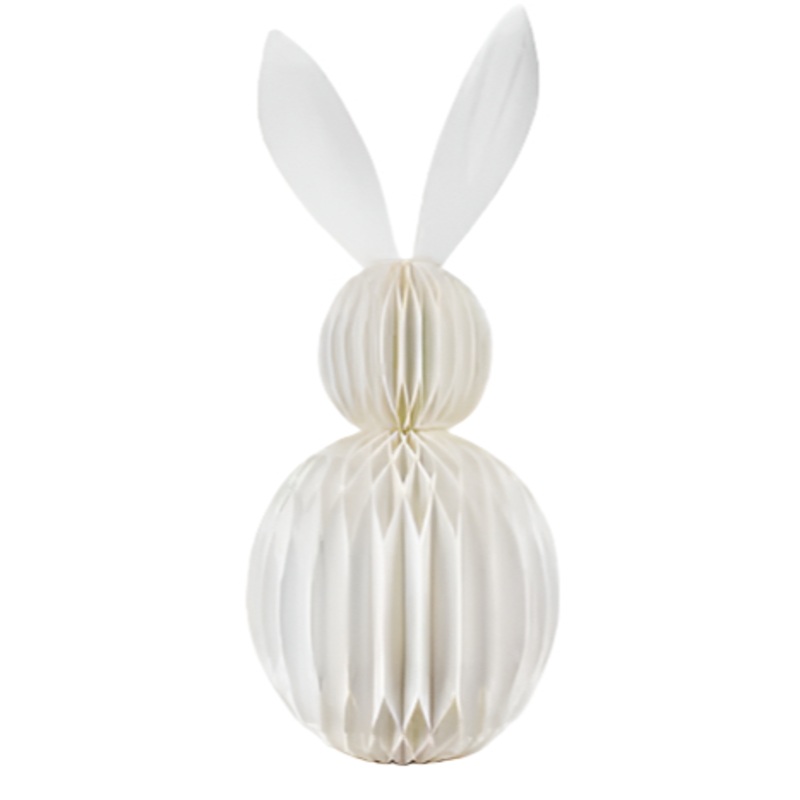 OE04016A5++ (00115) – Paper Easter Rabbit 11.4X23.6 White
