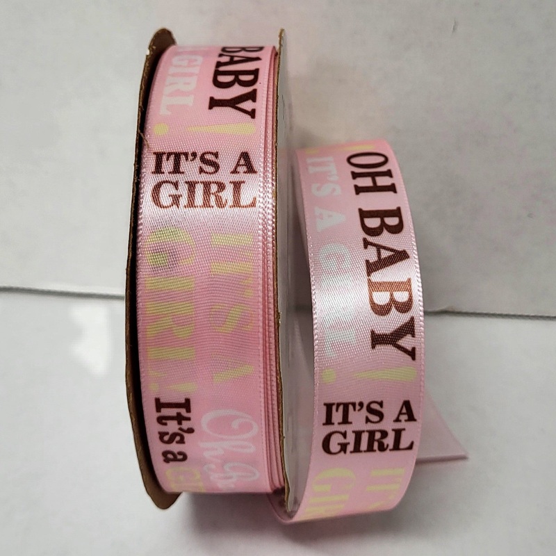 707546 (24501) – Baby Announcement Girl #5 – 7/8 x 25yd