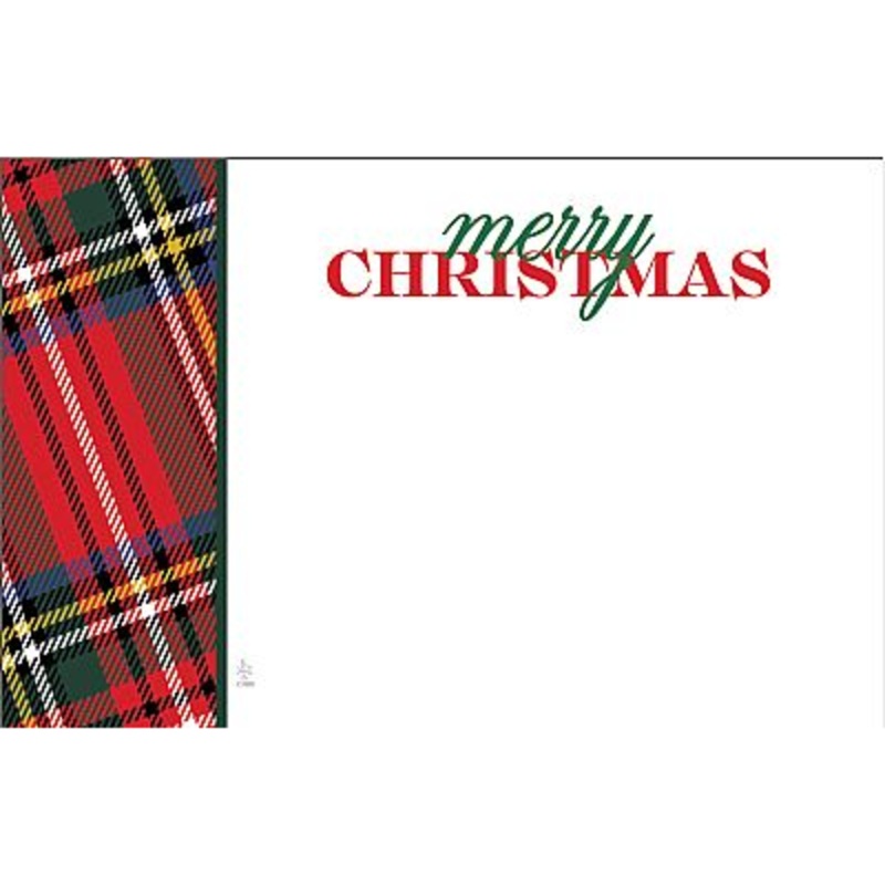 AC4992 (27935) – Capri Card – Merry Christmas, Plaid