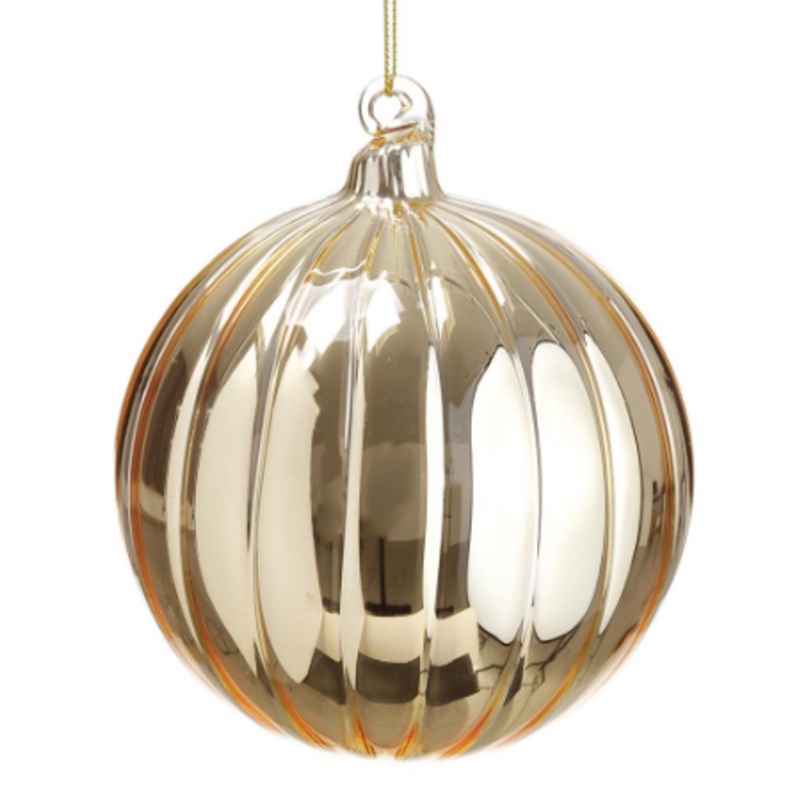 XGN458-GO (00266) – Glass Ball Ornament Gold 4.75