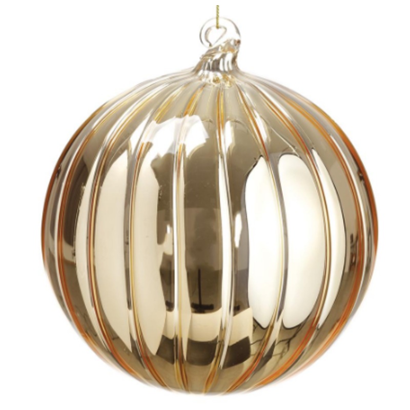 XGN459-GO (00265) – Glass Ball Ornament Gold 6