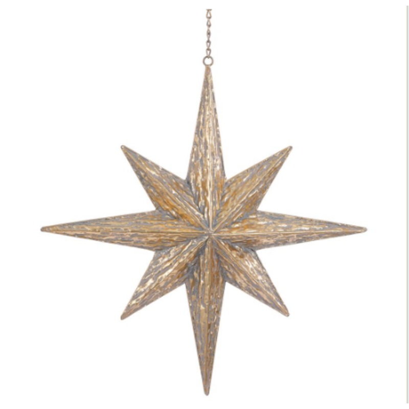 XM3358-GO (00436) – Star Of Bethlehem Ornament 20.5 Gold