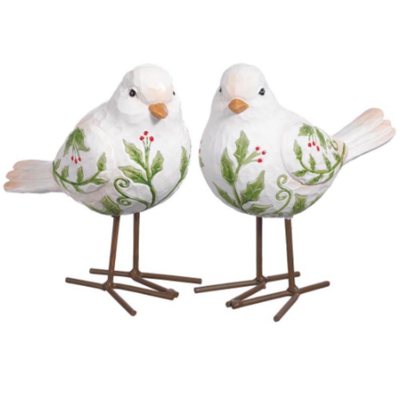 XSI101-WH/MX (00279) – Holly Bird (2Ea/Set) White Mixed 6 (N)