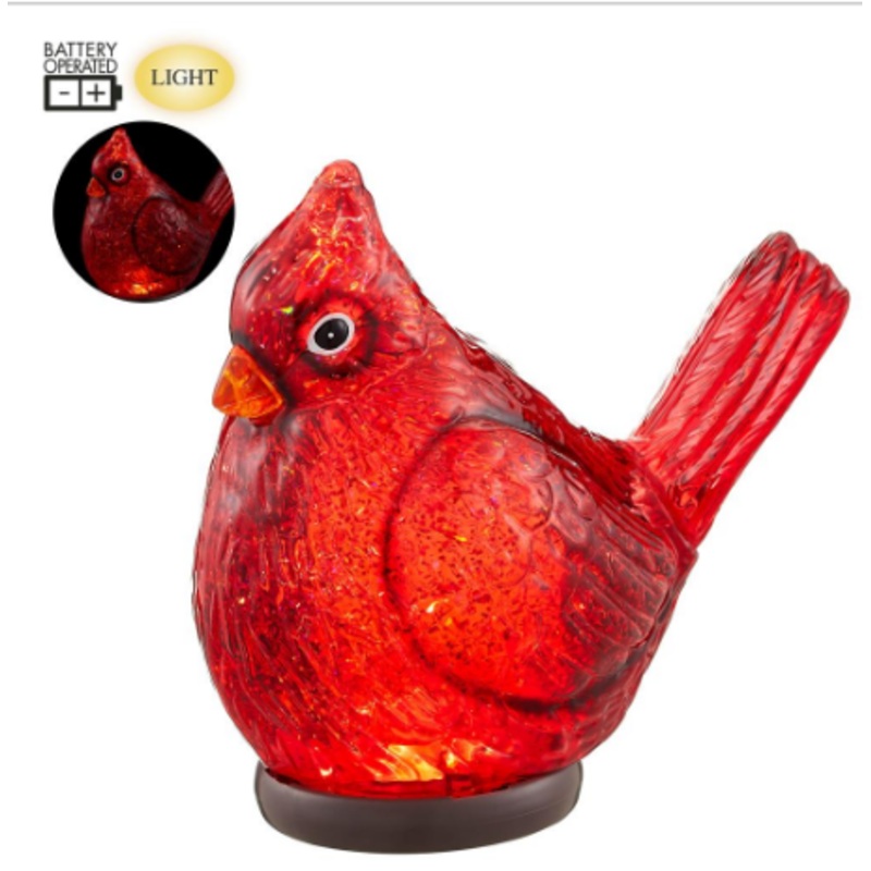 XSI585-RE (00259) – Battery Operated Cardinal With Light Red 7