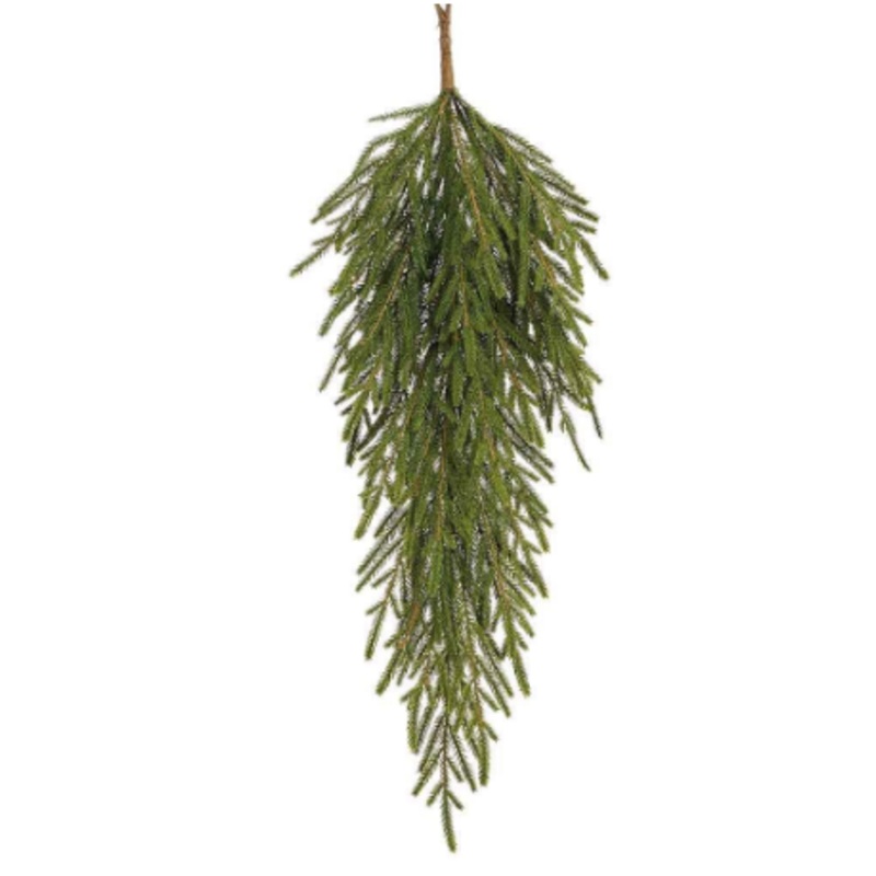 YAN036-GR (00344) Soft PE Cypress Door Swag 36