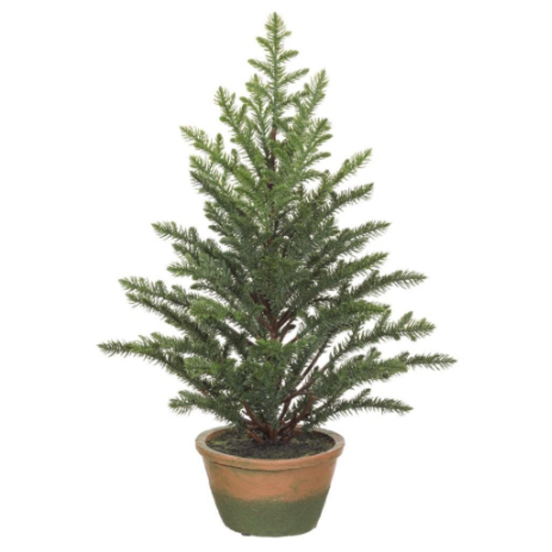 YTM106-GR (00277) – Pine Tree In Clay Pot Green 21