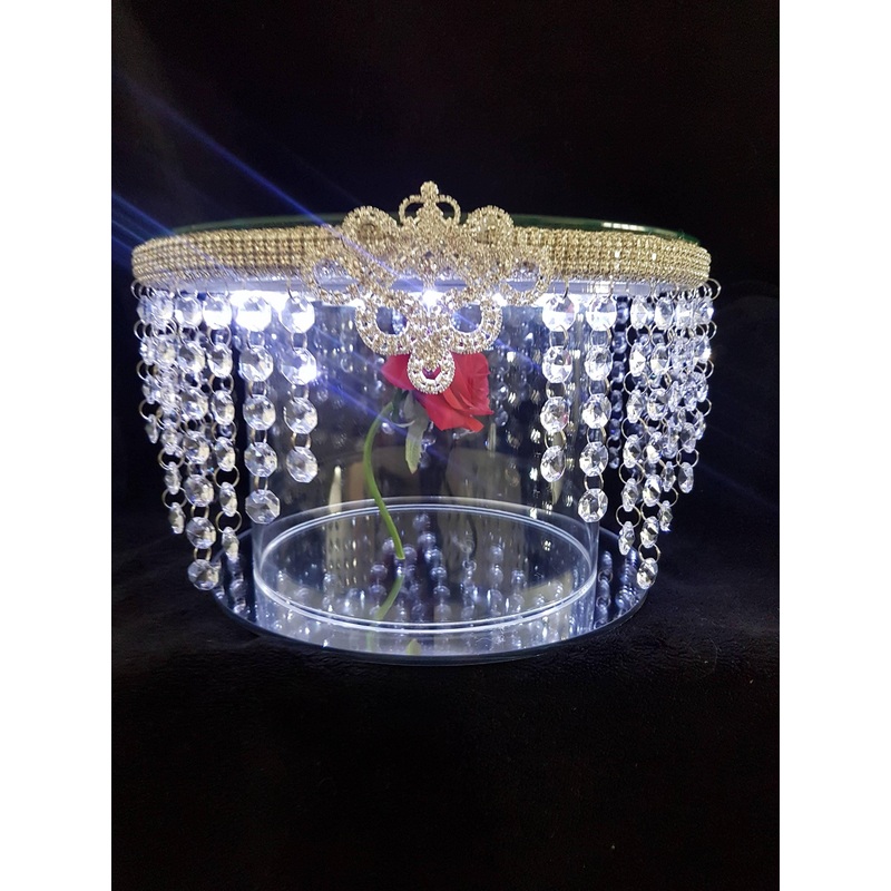 Cake Stand, MAGICAL RED ROSE’, wedding cake divider, cake separator, Cake stand 6 8 10 12 14 by Crystal wedding uk