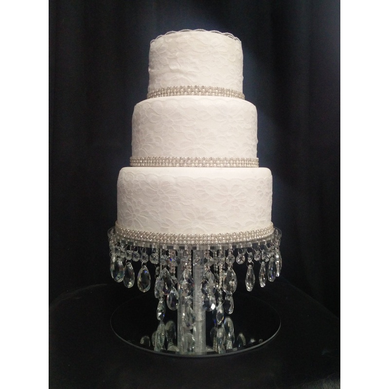 Crystal cake stand, Glass crystal rhinestone droplet cake dividers for wedding cakes