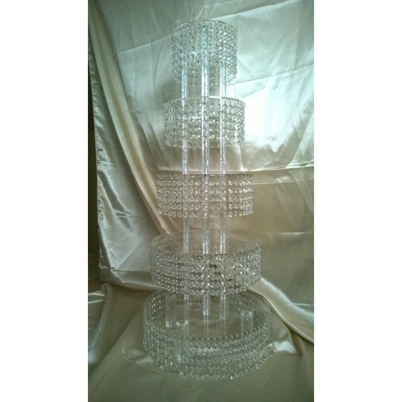 Crystal CupCake Stand Tower 3 to 8 Tiers by Crystal wedding uk