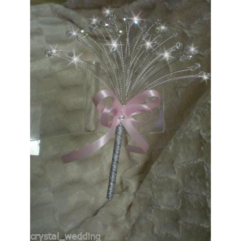 Crystal flower girl mini sparkle bouquet by Crystal wedding uk