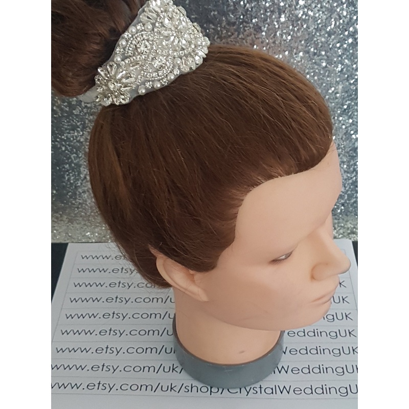 Crystal Vintage Wedding Hair Slide Bride s Bridesmaid  hair slide  Great Gatsby Vintage Glam Art Deco