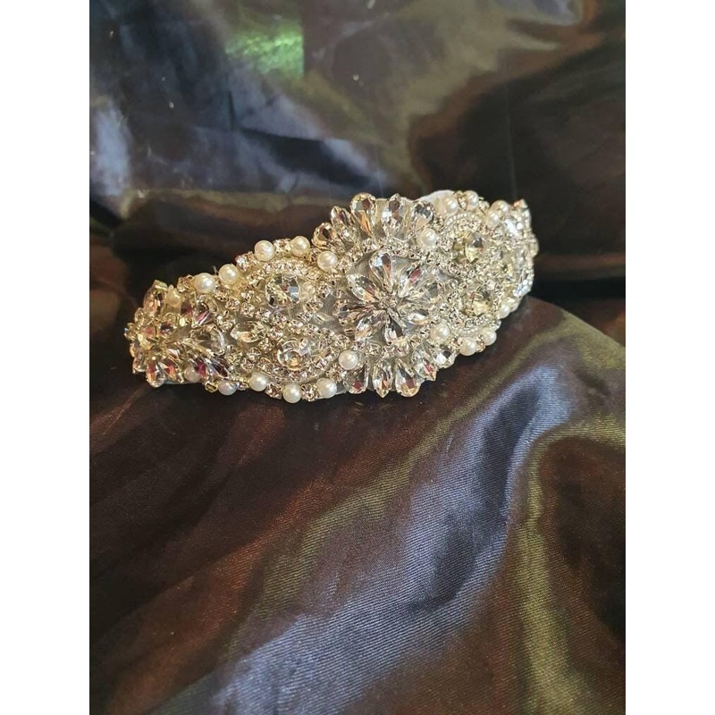 Rhinestone 1920s Headpiece, Flapper headpiece, 1930’s, Flapper headband, The Great Gatsby, Rhinestone crystal flapper headpiece headband