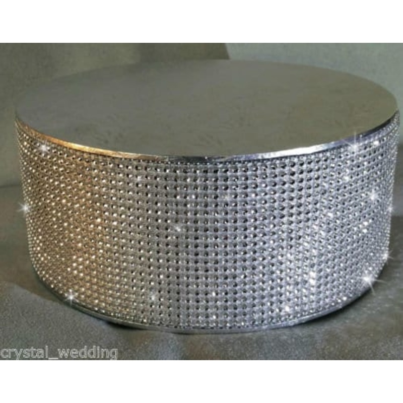 Rhinestone cake stand, many colours by Crystal wedding uk