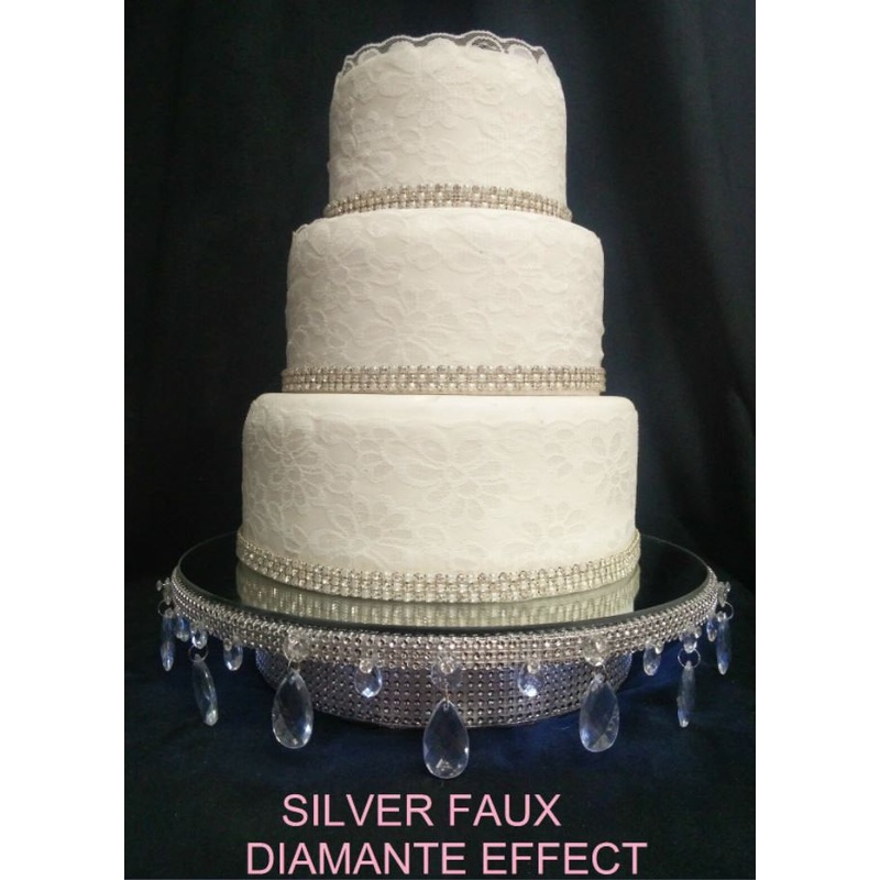 Wedding cake stand, Acrylic beads, droplet design+ LED lights, round or square all sizes.