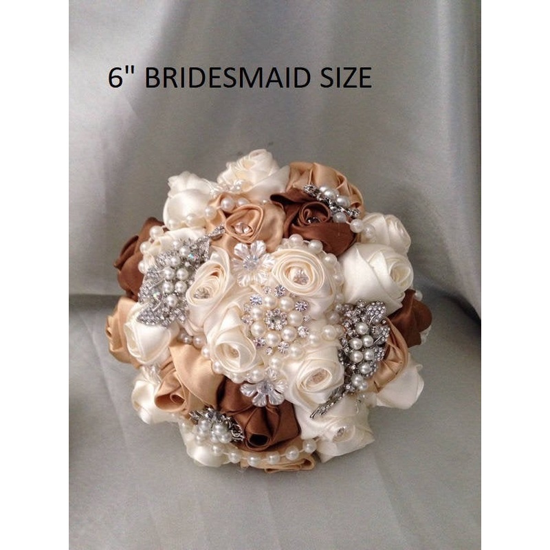 Bridesmaid bouquet ,Crystal pearl brooch bouquet, bridesmaid wedding flowers
