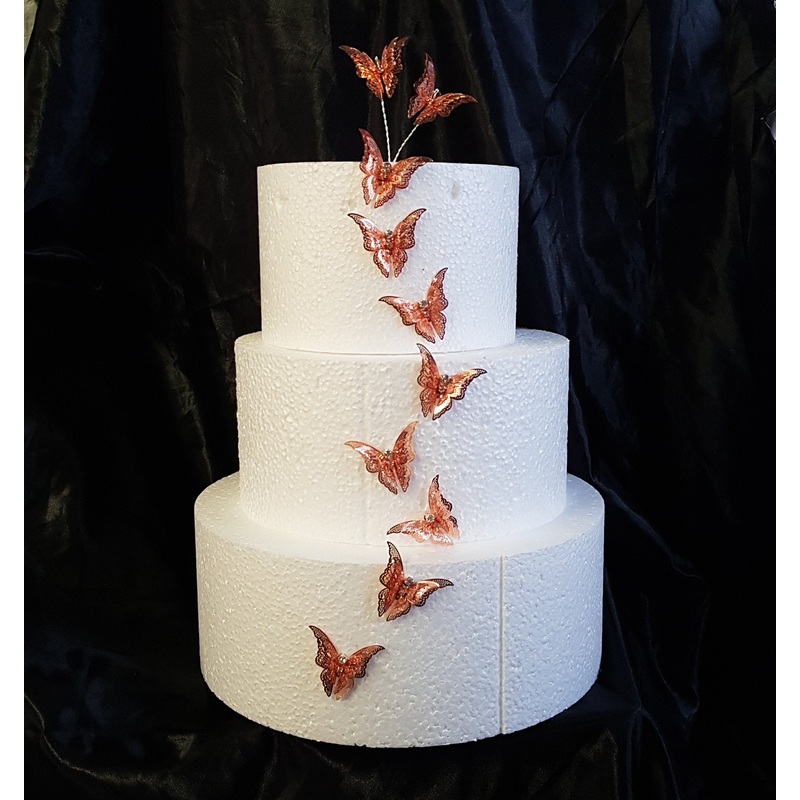 Butterfly cake decorations 3d Metal lace