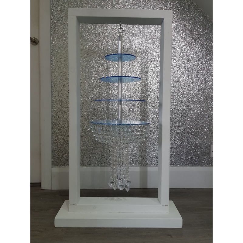 Cake hanger stand , 4 tier  crystal acrylic cake kit, wooden Hanger stand  100cm or 180cm, Suspended cake frame