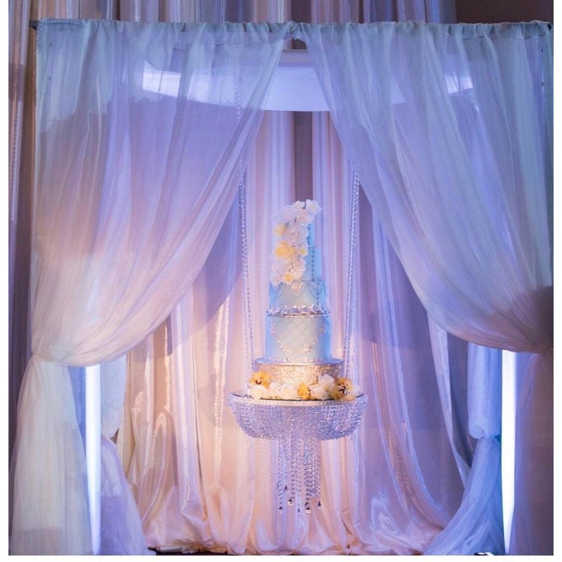 Cake Swing, Crystal Chandelier suspended cake platform. PREMIUM Glass crystal Heavy duty by Crystal wedding uk