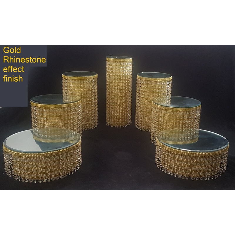 Chandelier wedding cake stands  Asian style ,Ascending design, gold cake stand by Crystal wedding uk