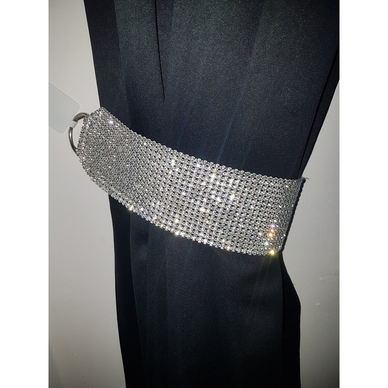 Crystal Curtain tie backs, Pair Of Real Glass Crystal, wide 8cm,  hold Backs for Curtains by Crystal wedding uk