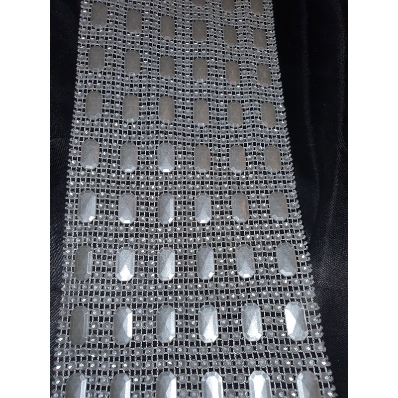 Pearl rectangle , effect ribbon banding  cake ribbon  many widths  1 meter. by Crystal wedding uk