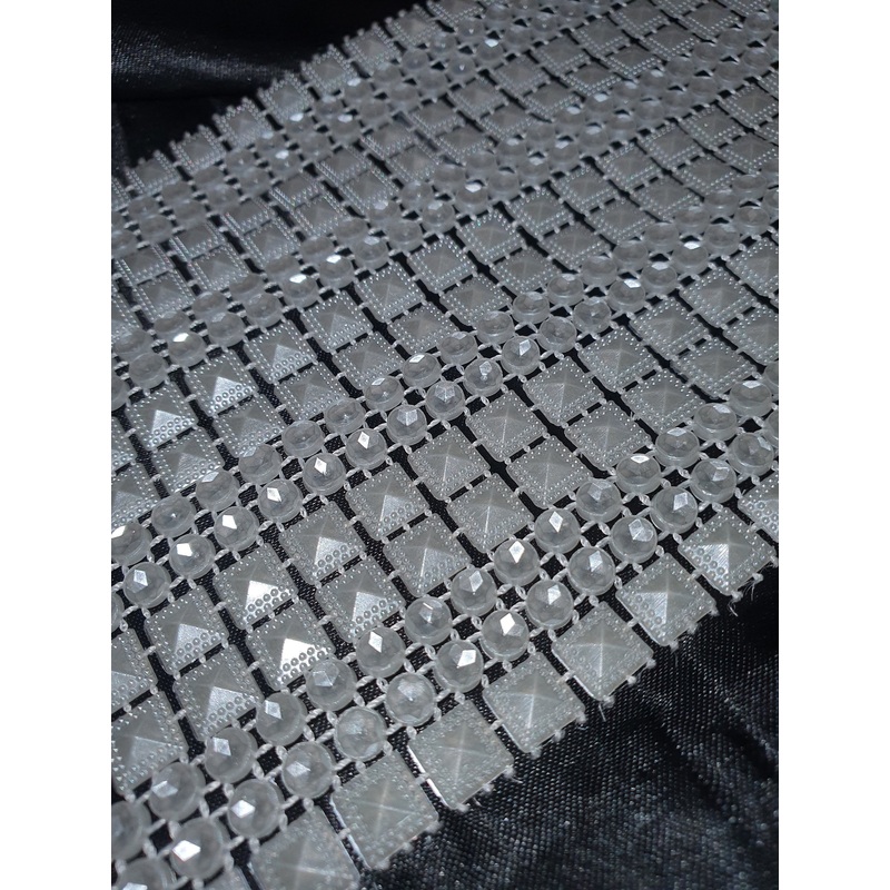 Pearl stud, effect ribbon banding  cake ribbon  many widths  1 meter.