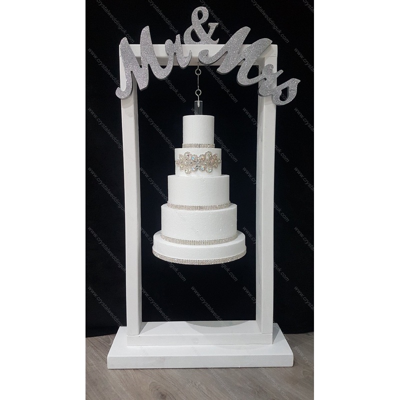 Cake hanger stand, cake frame  + 5 tier acrylic cake kit, wooden Hanger stand 100cm, Personalised Rustic  custom Suspended cake frame