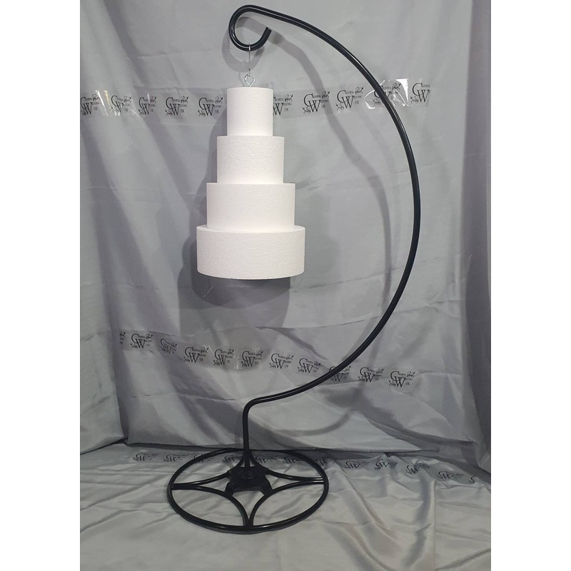 CAKE HANGER stand plus acrylic cake plate kit, Suspended cake by Crystal wedding uk