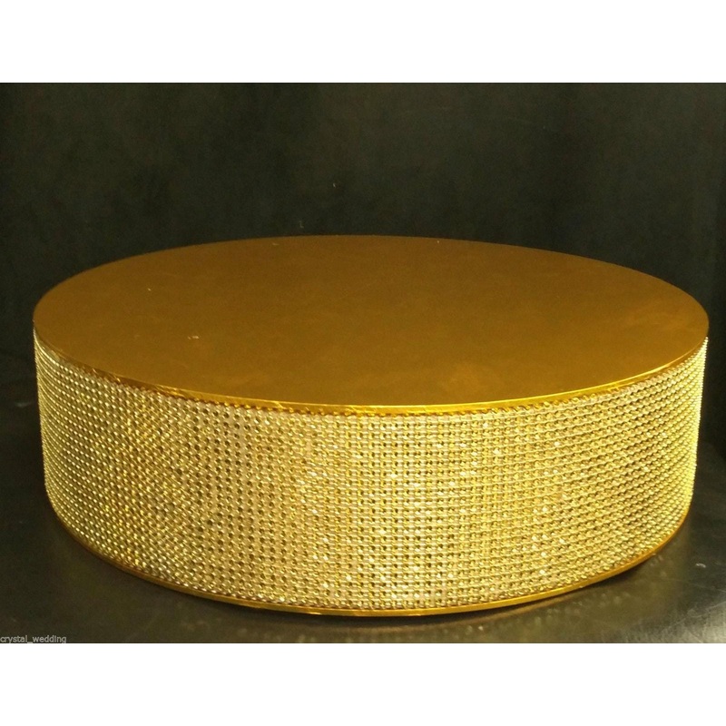 Crystal glass Rhinestone cake stand 3 colour options by Crystal wedding uk