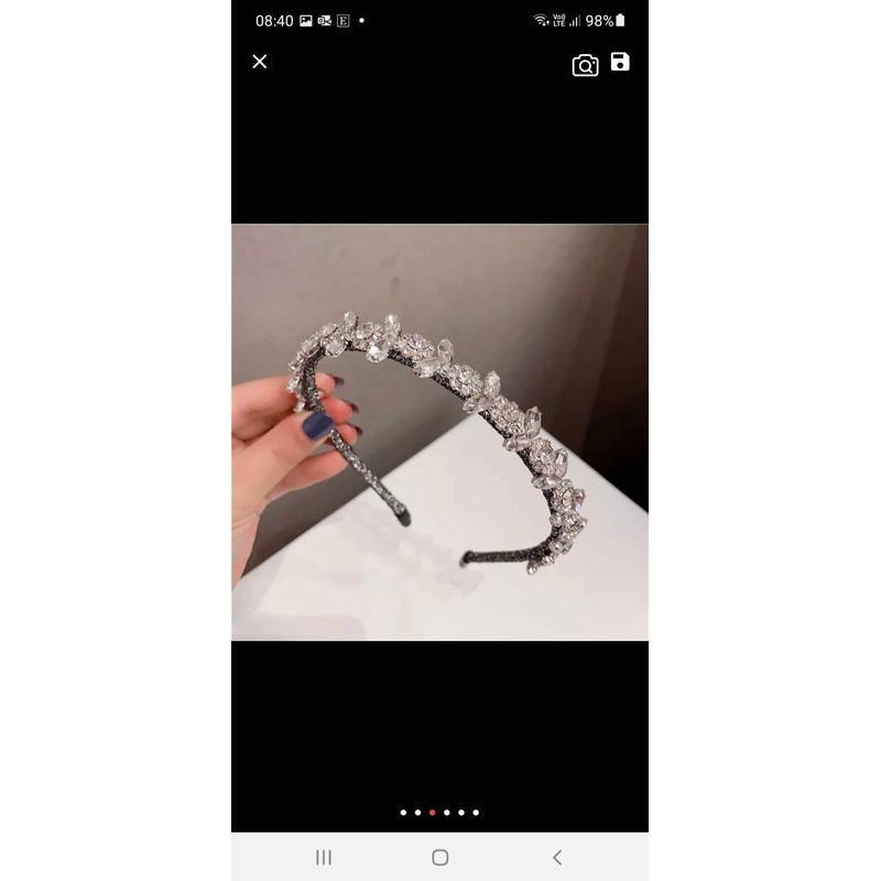 Crystal tiara ,hairband bridesmaid piece.