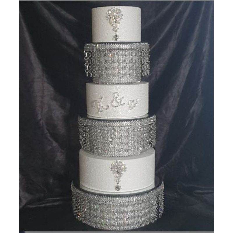 Set of 3 Crystal Letters at 2/5cm TALL monogram linitials  rhinestone Cake Topper, Wedding rhinestone cake topper jewel letter cake decor