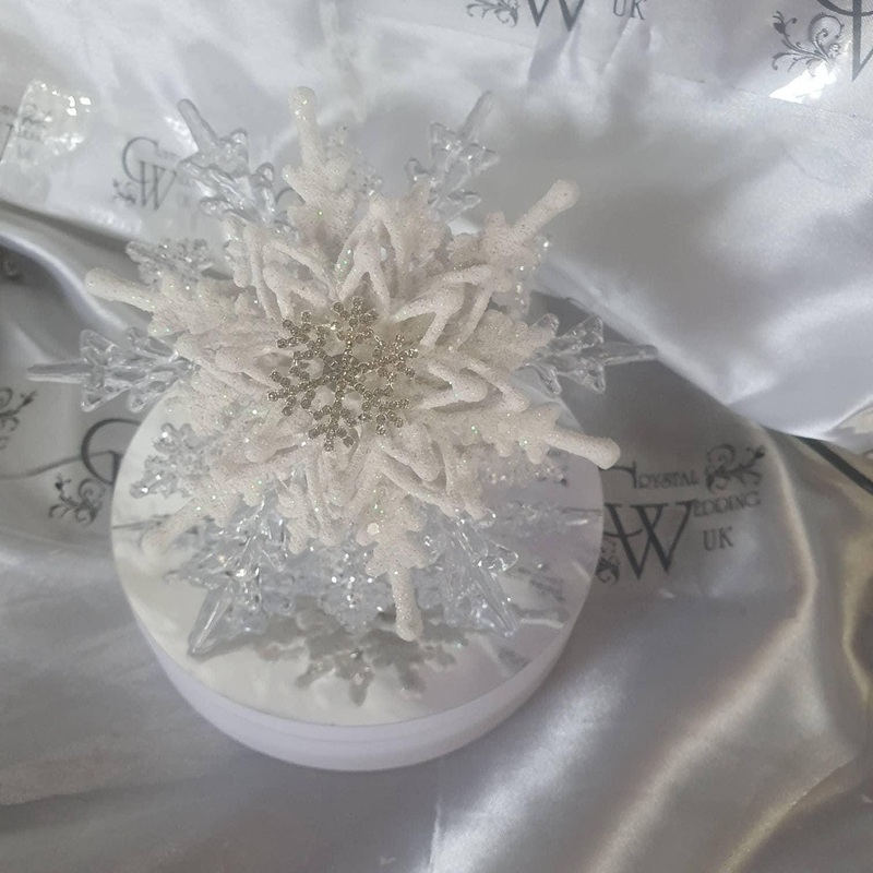 Snowflake bouquet for a Winter wedding for bridesmaid small.6 by Crystal wedding uk
